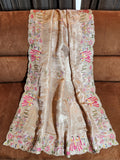 Pearl Mist Saree with Ziraf Work Embroidery Soft Beige