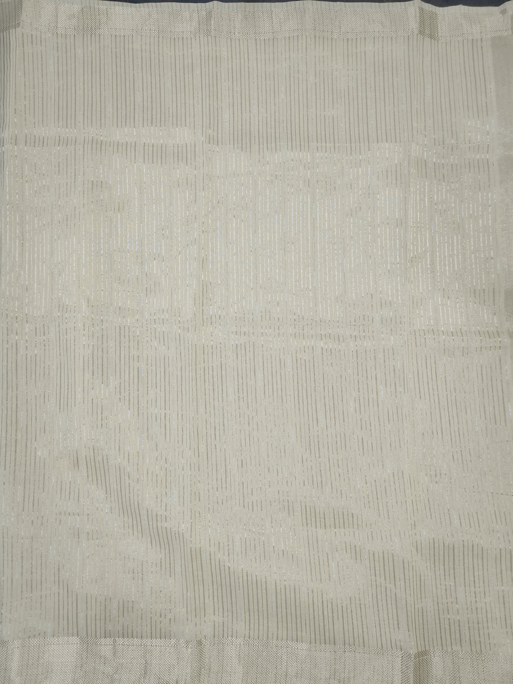 Maheshwari Silk Saree With Broad Stripe Zari Pallu - Yellow
