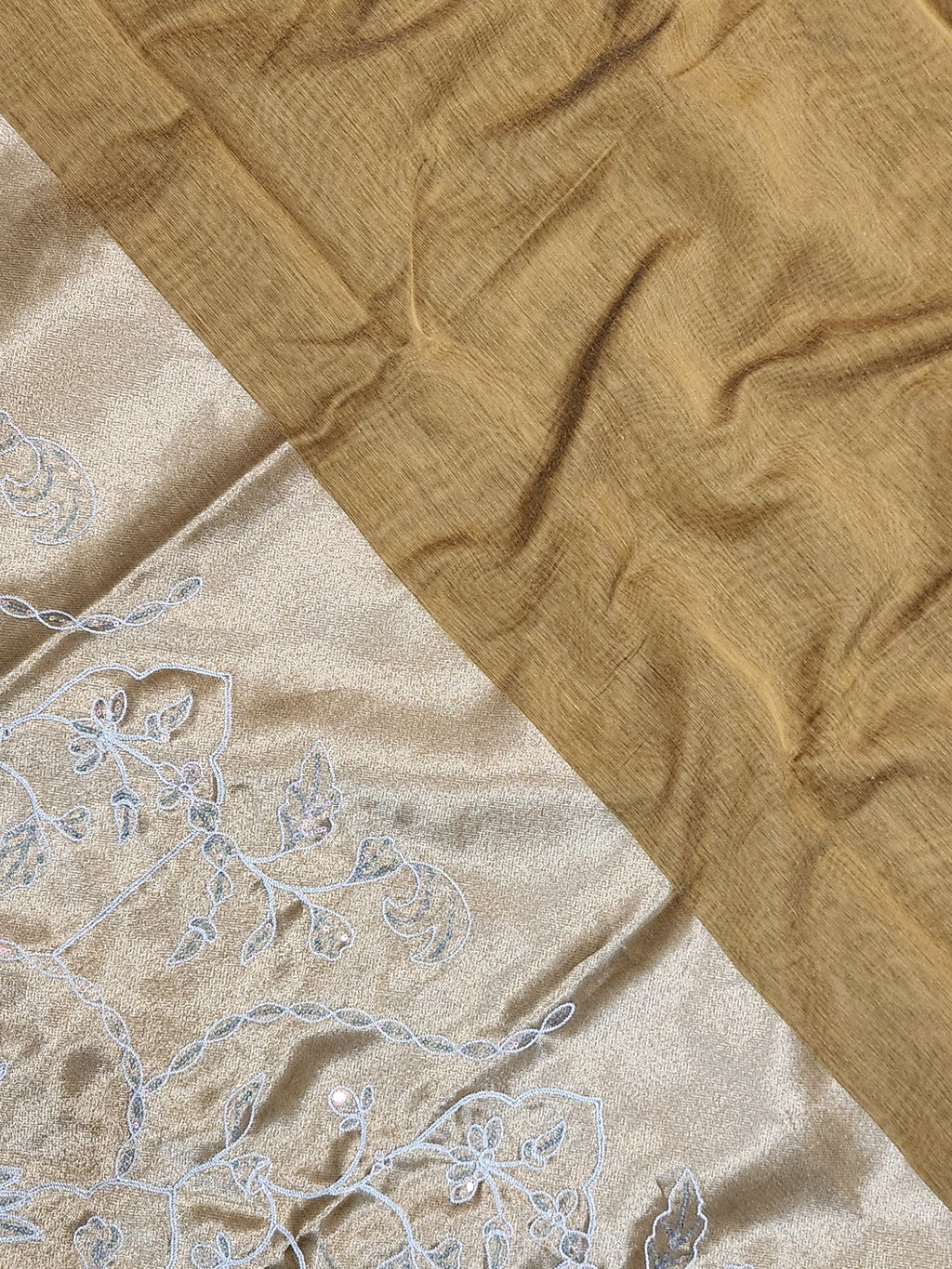 Soft Cotton Saree Embroidery with Zari Pallu-Yellow