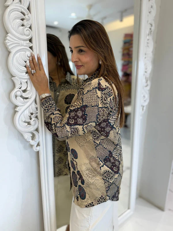 Soft Shirt with beautiful floral and ethnic prints - CHIKU