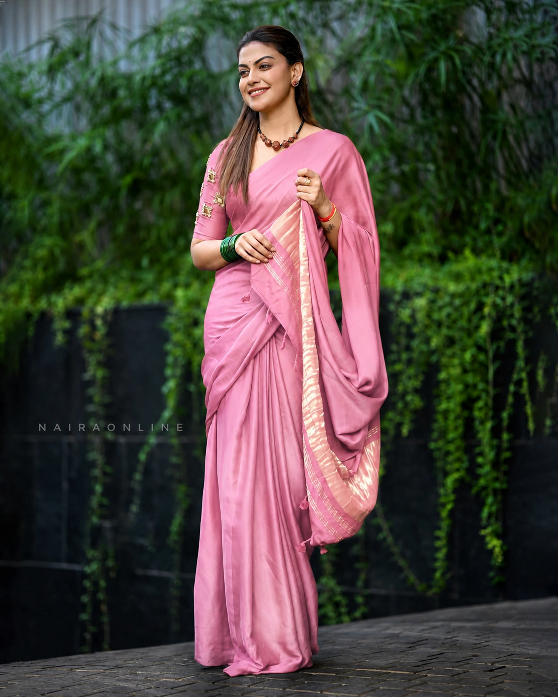 Royal Blush Pink Silk Lagdipata Saree