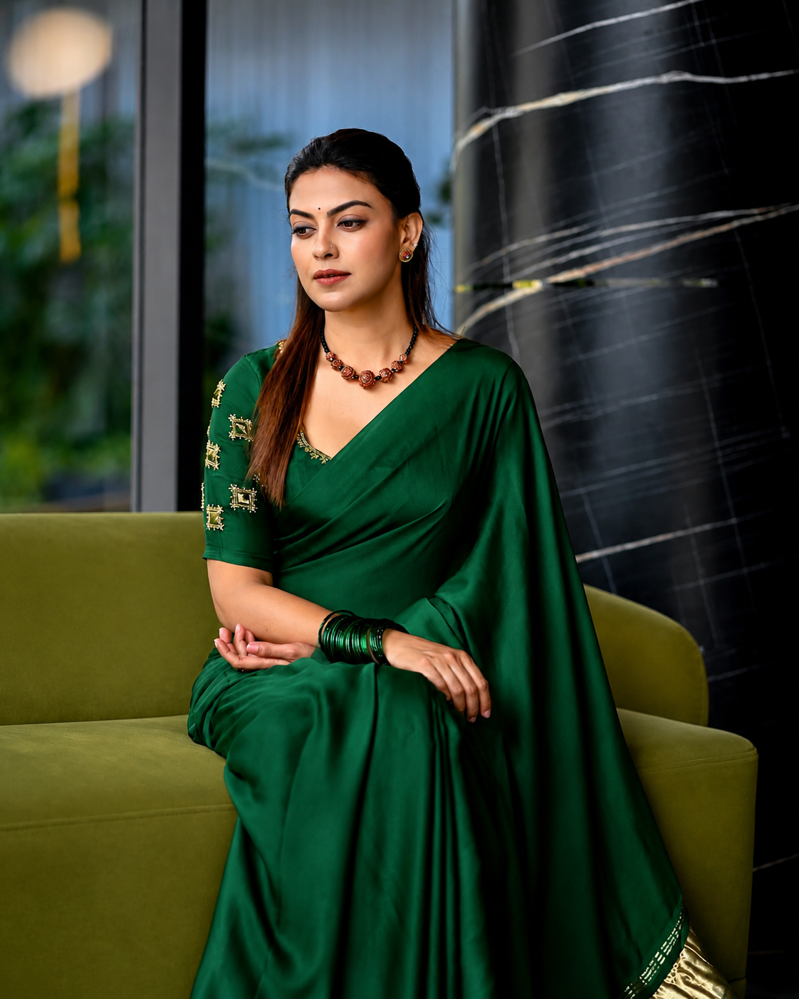 Royal Green Silk Lagdipata Saree