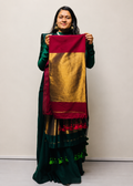 Premium Pure Cotton Saree With Zari Pallu - MAROON