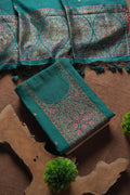 Linen Cotton Kashmiri Art Unstitched Suit- RAMA
