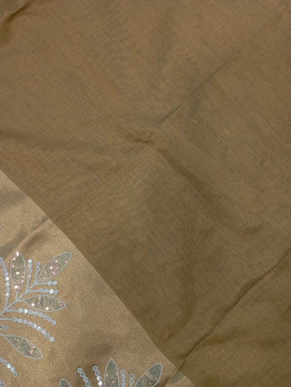 Premium Pure Cotton Saree With Zari Pallu With Heavy Seq -YELLOW