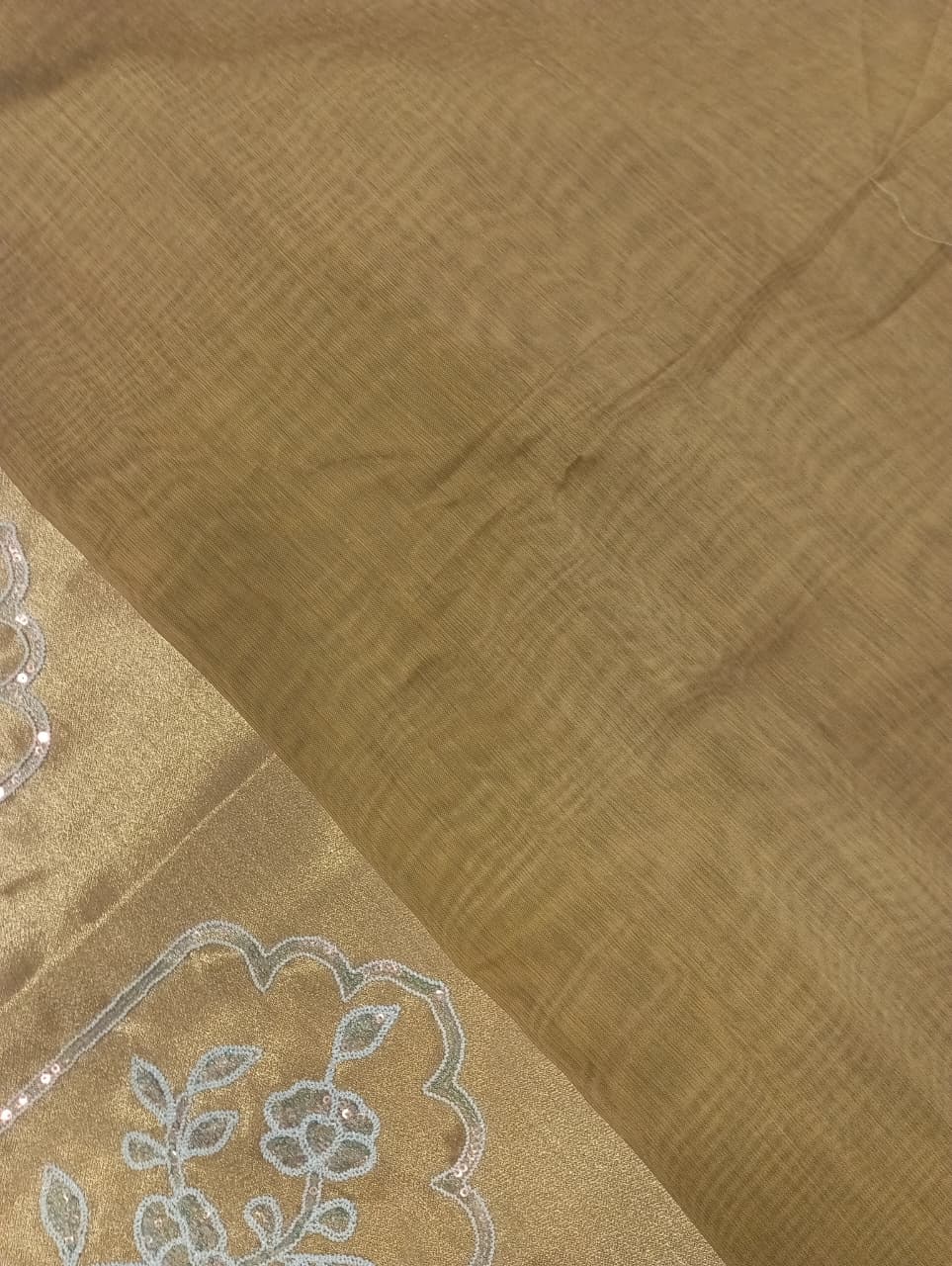 Elegent Pure Cotton Saree With Zari Pallu With Heavy Seq -YELLOW