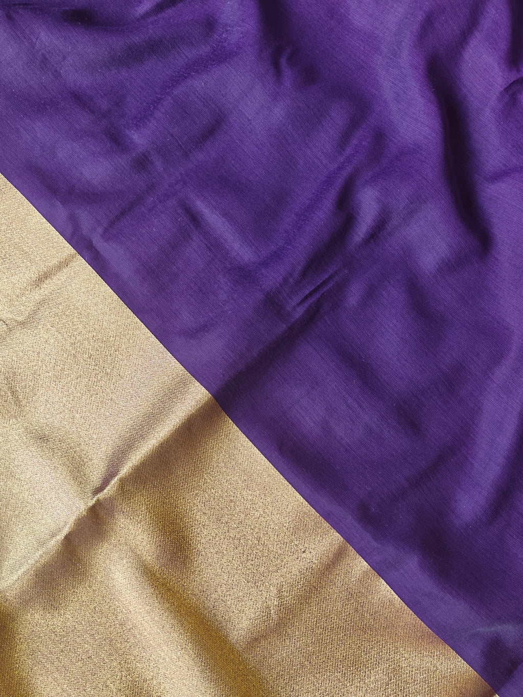 Premium Pure Cotton Saree With Zari Pallu -purple